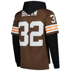 Cleveland Browns Jim Brown  Player Name & Number Hoodie Legacy Jersey | NFL On sale