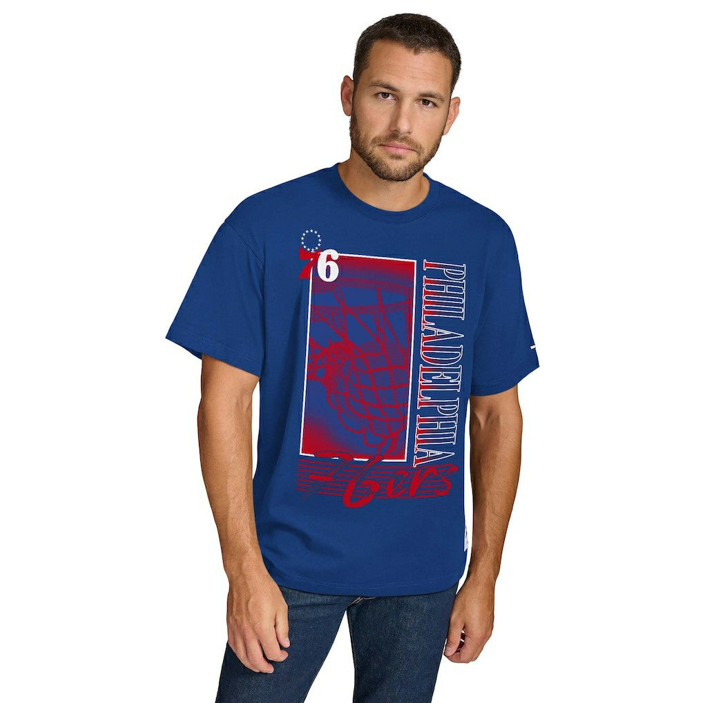 Royal Philadelphia 76ers Tommy Jeans Noah Swish T-Shirt | NBA