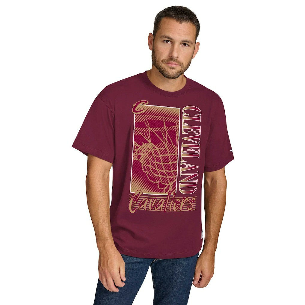 Wine Cleveland Cavaliers Tommy Jeans Noah Swish T-Shirt sale | NBA