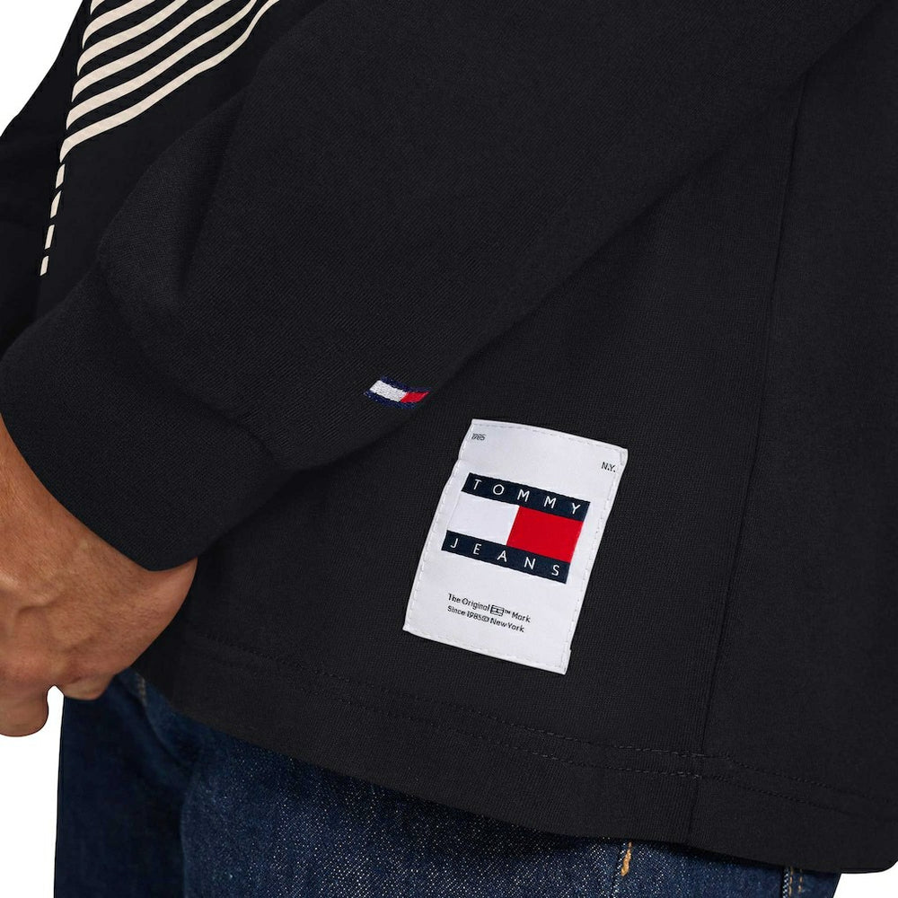 Black Chicago Bulls Tommy Jeans Lucas Long Sleeve T-Shirt sale | NBA