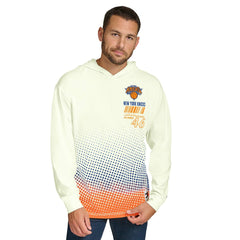 Cream New York Knicks Tommy Jeans Ben Vintage Applique Long Sleeve Hoodie T-Shirt | NBA