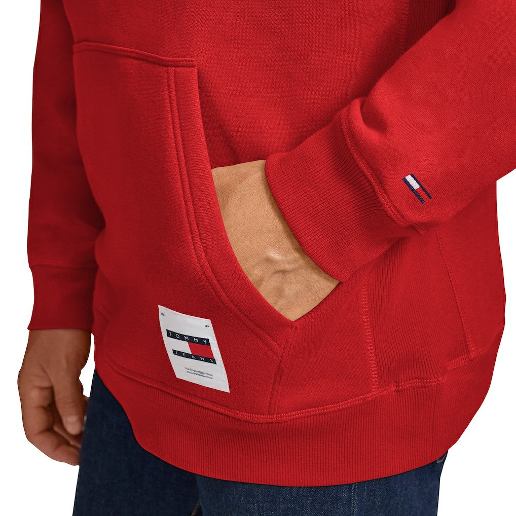 Red Chicago Bulls Tommy Jeans Sebastian Pullover Hoodie | NBA