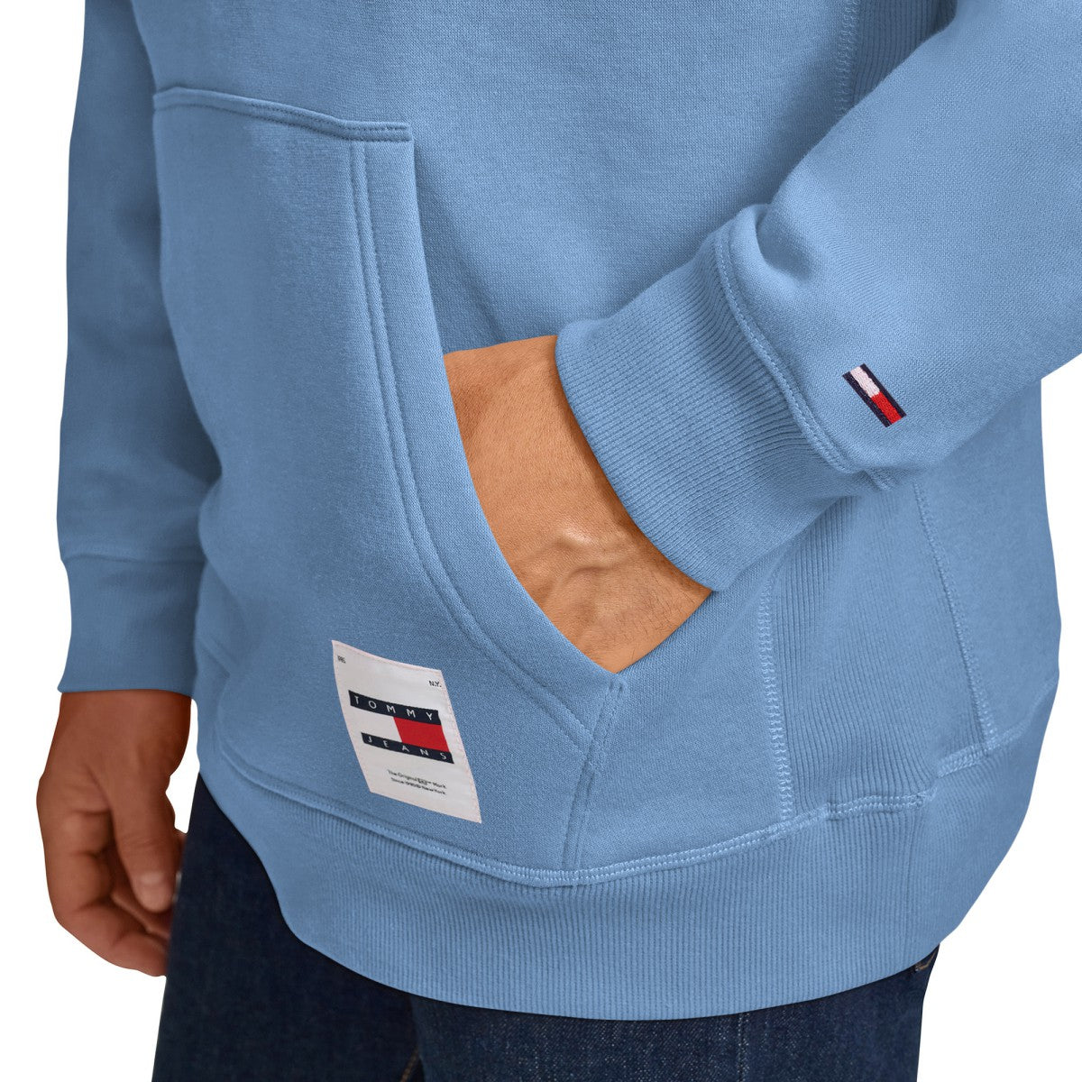 Light Blue Memphis Grizzlies Tommy Jeans Sebastian Pullover Hoodie | NBA