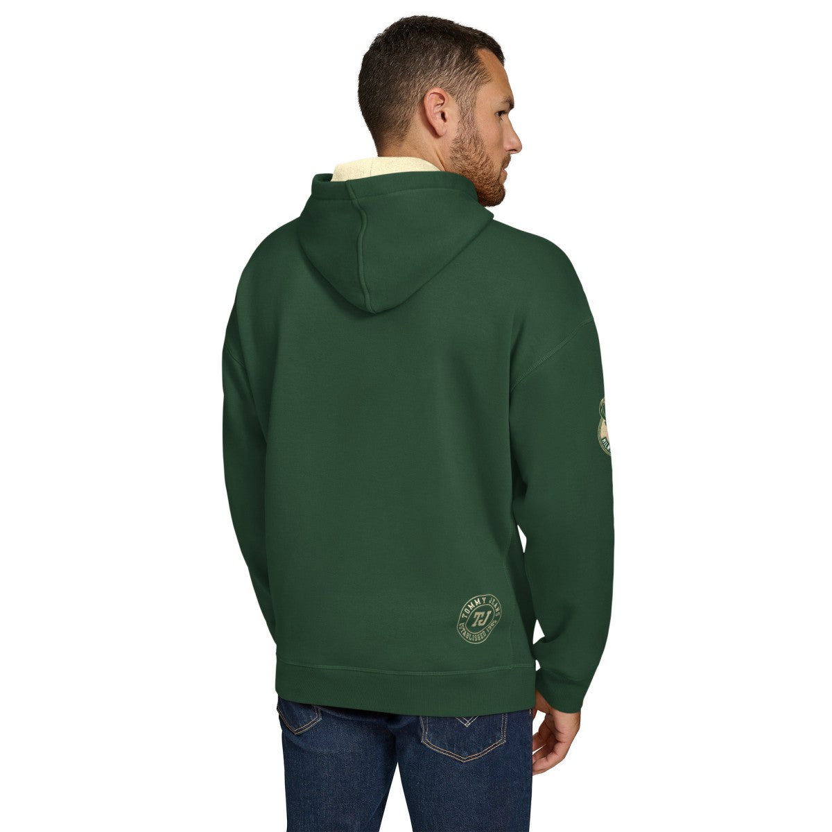Hunter Green Milwaukee Bucks Tommy Jeans Sebastian Pullover Hoodie | NBA