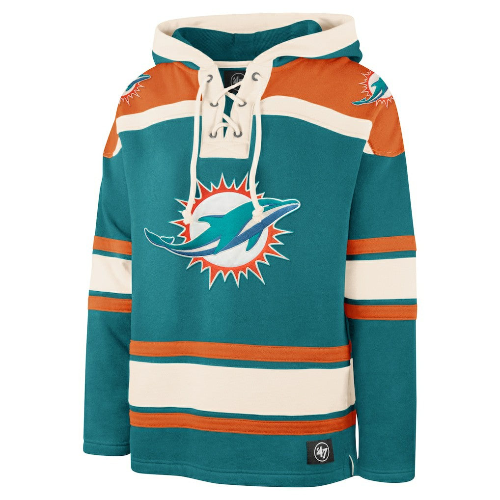Miami Dolphins '47 Superior Lacer Pullover Hoodie | NFL Hot