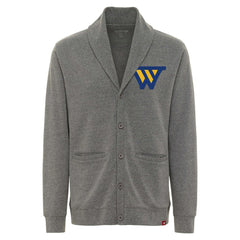 Heather Gray Golden State Warriors Sportiqe Unisex Henshaw Long Sleeve Full-Button Cardigan Sweater sale | NBA