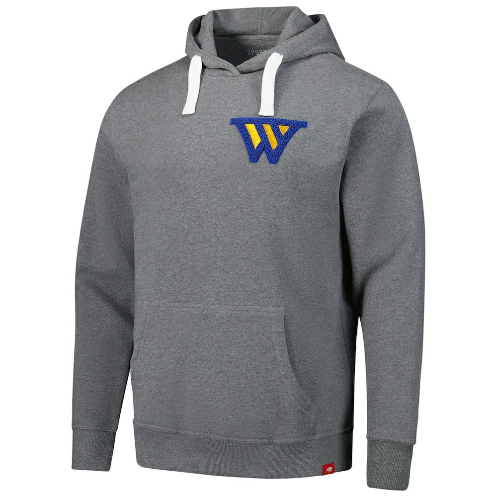 Heather Gray Golden State Warriors Sportiqe Unisex Varsity Collection Blake Pullover Hoodie | NBA