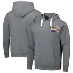 Heather Gray Los Angeles Lakers Sportiqe Unisex Varsity Collection Blake Pullover Hoodie | NBA
