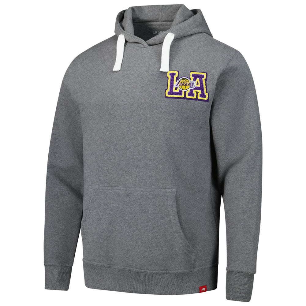 Heather Gray Los Angeles Lakers Sportiqe Unisex Varsity Collection Blake Pullover Hoodie | NBA