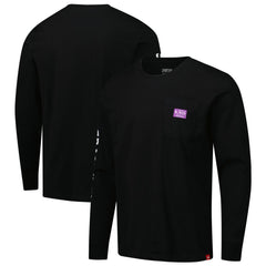 Black Sacramento Kings Sportiqe Unisex Wales Heavyweight Pocket Long Sleeve T-Shirt | NBA