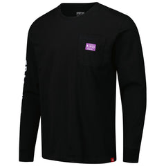 Black Sacramento Kings Sportiqe Unisex Wales Heavyweight Pocket Long Sleeve T-Shirt | NBA