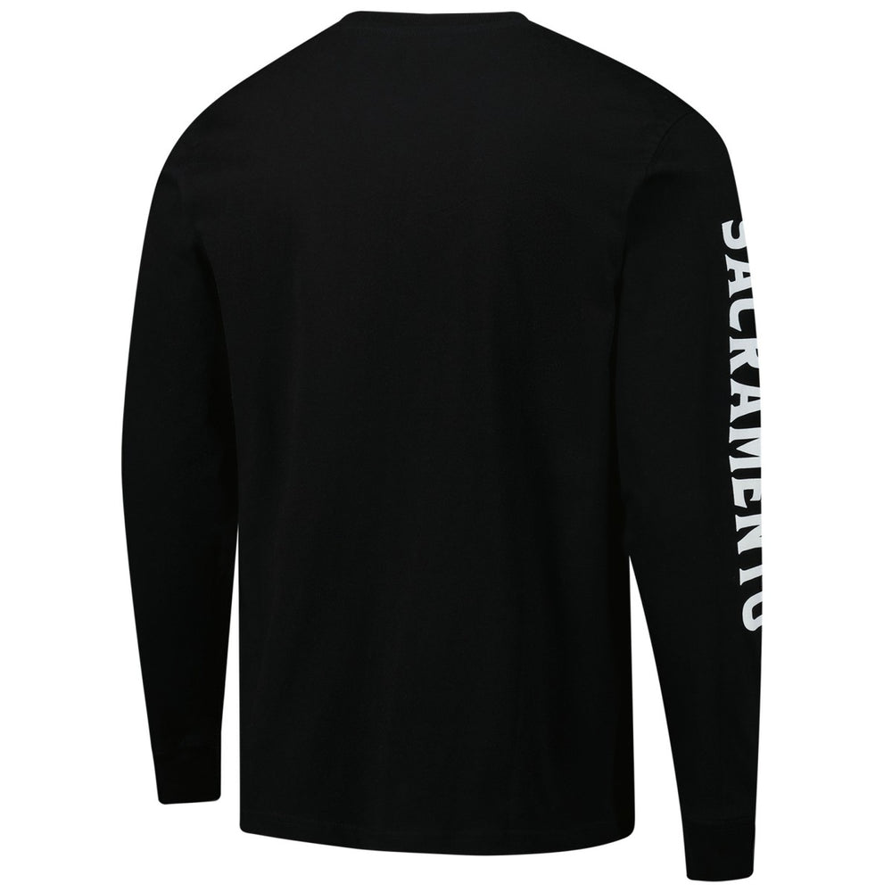 Black Sacramento Kings Sportiqe Unisex Wales Heavyweight Pocket Long Sleeve T-Shirt | NBA