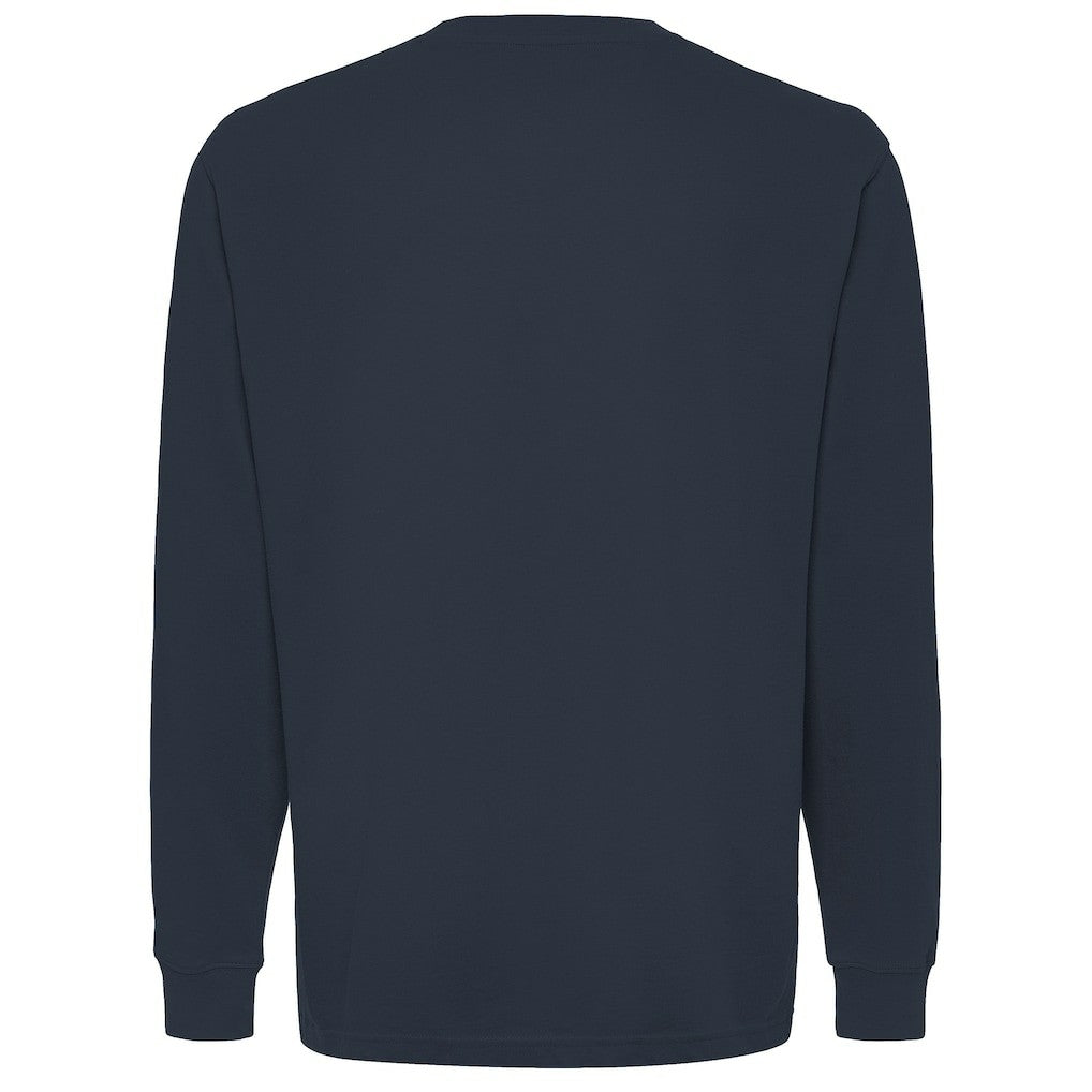 Navy Philadelphia 76ers Sportiqe Unisex Wales Heavyweight Pocket Long Sleeve T-Shirt | NBA