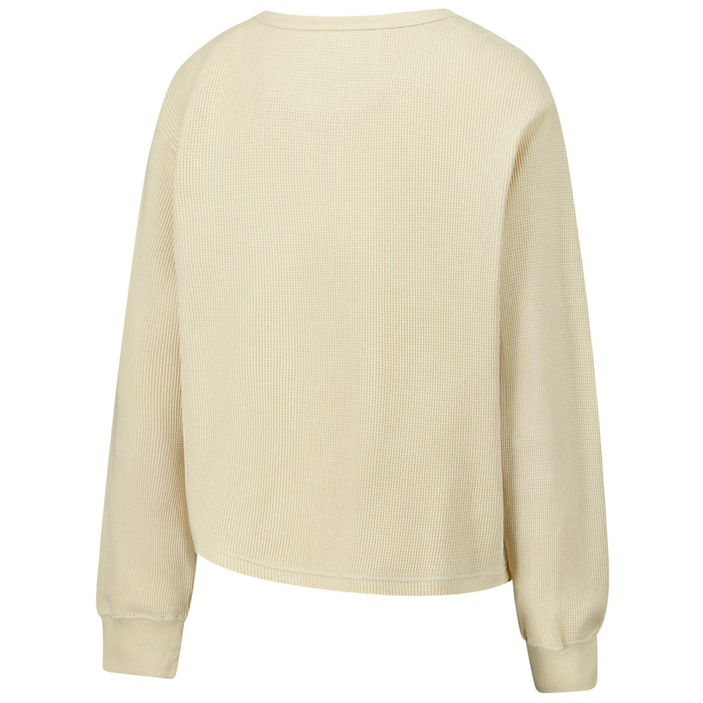 Cream Milwaukee Bucks Sportiqe Unisex High Country Collection Cullen Waffle Knit Long Sleeve T-Shirt | NBA