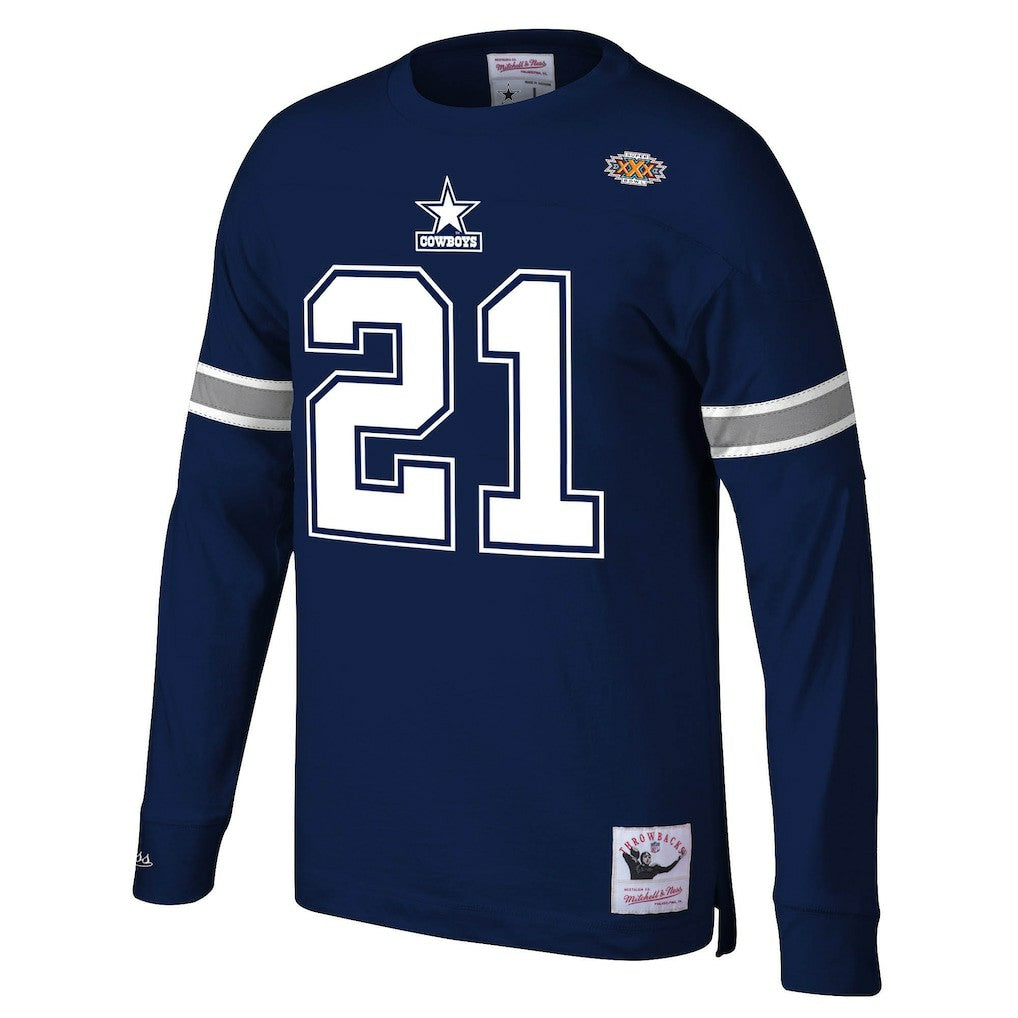 Dallas Cowboys Deion Sanders  Retired Player Name & Number Long Sleeve Top | NFL Outlet