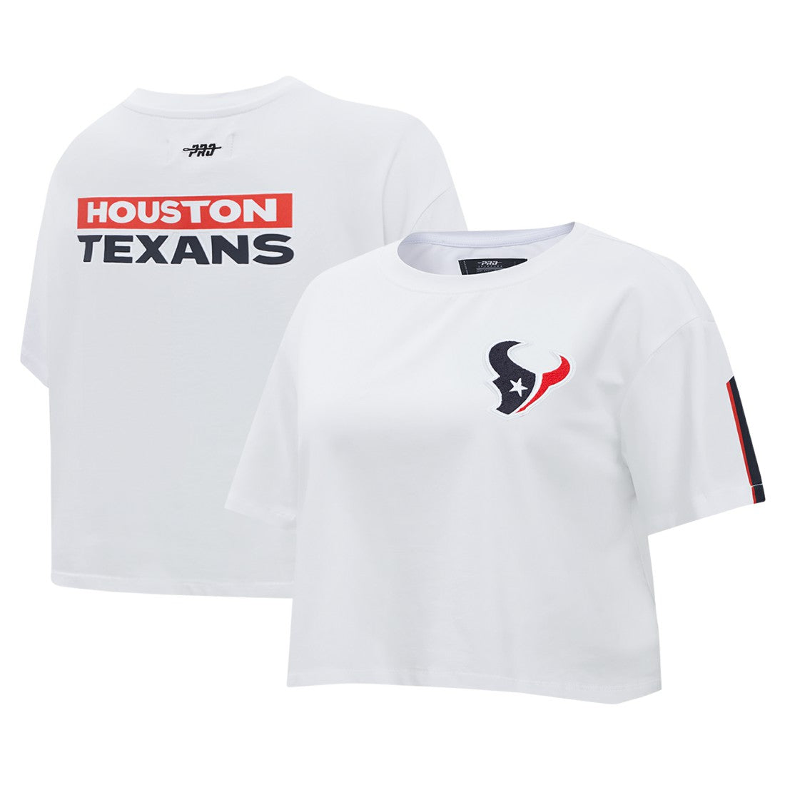 Houston Texans Pro Standard Women's Away Cropped Boxy T-Shirt | NFL Outlet