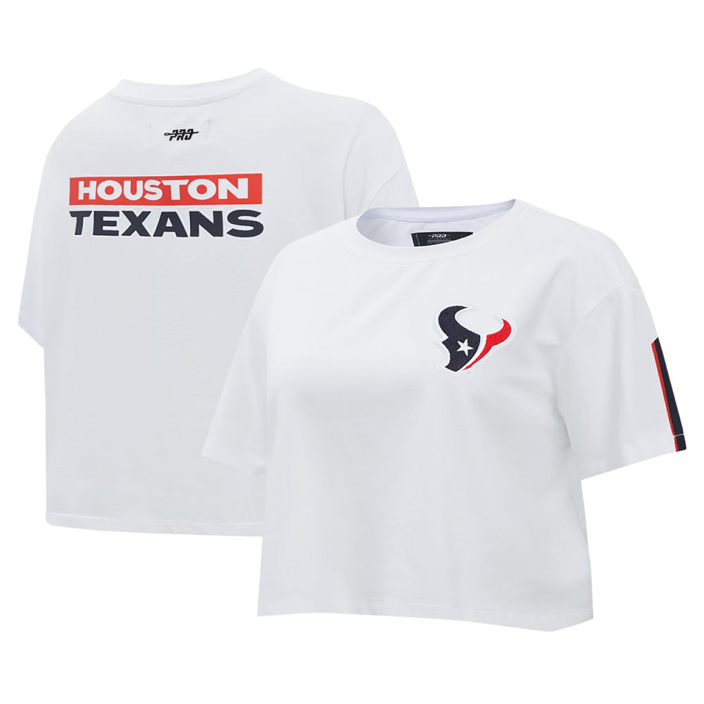 Houston Texans Pro Standard Women's Away Cropped Boxy T-Shirt | NFL Outlet