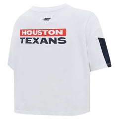 Houston Texans Pro Standard Women's Away Cropped Boxy T-Shirt | NFL Outlet