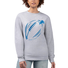 Detroit Lions G-III 4Her by Carl Banks Women's Football Logo Graphic Fleece Tri-Blend Pullover Sweatshirt | NFL US