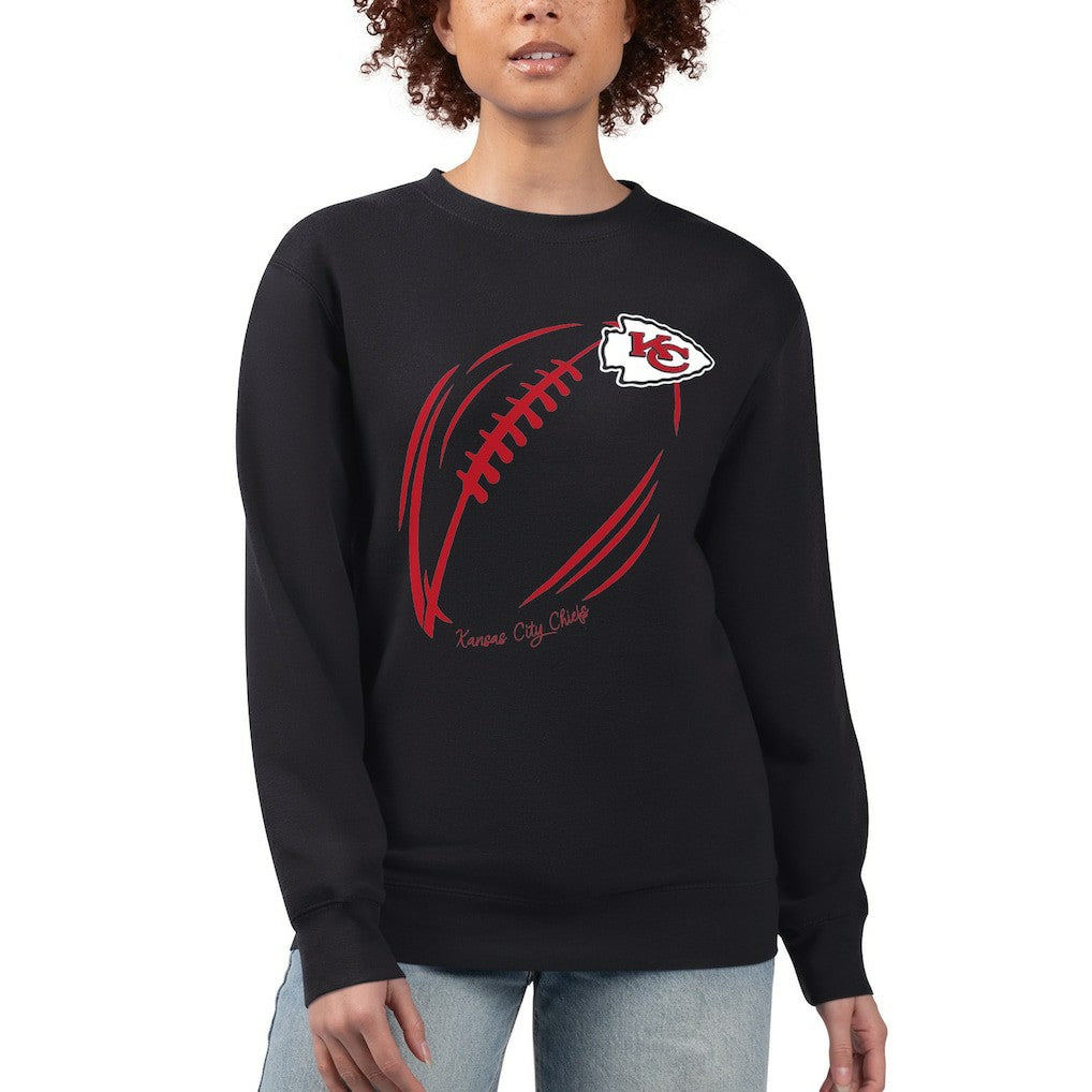 Kansas City Chiefs G-III 4Her by Carl Banks Women's Football Logo Graphic Fleece Tri-Blend Pullover Sweatshirt | NFL Near me