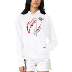 Kansas City Chiefs G-III 4Her by Carl Banks Women's Football Logo Fleece Tri-Blend Pullover Hoodie | NFL On sale