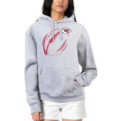 Kansas City Chiefs G-III 4Her by Carl Banks Women's Football Logo Fleece Tri-Blend Pullover Hoodie | NFL On sale