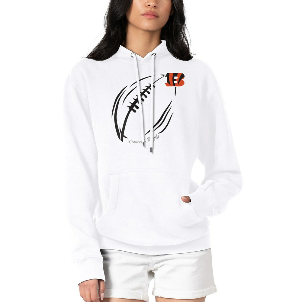 Cincinnati Bengals G-III 4Her by Carl Banks Women's Football Logo Fleece Tri-Blend Pullover Hoodie | NFL On sale