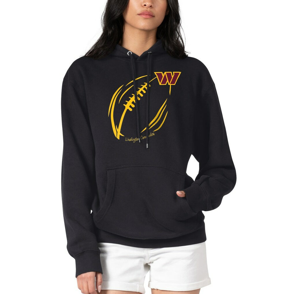 Washington Commanders G-III 4Her by Carl Banks Women's Football Logo Fleece Tri-Blend Pullover Hoodie | NFL On sale