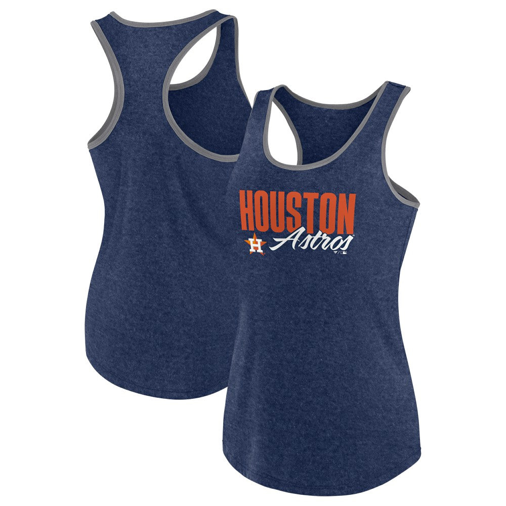 Houston Astros Profile Women's Plus Size Racerback Tank Top - MLB Tanks