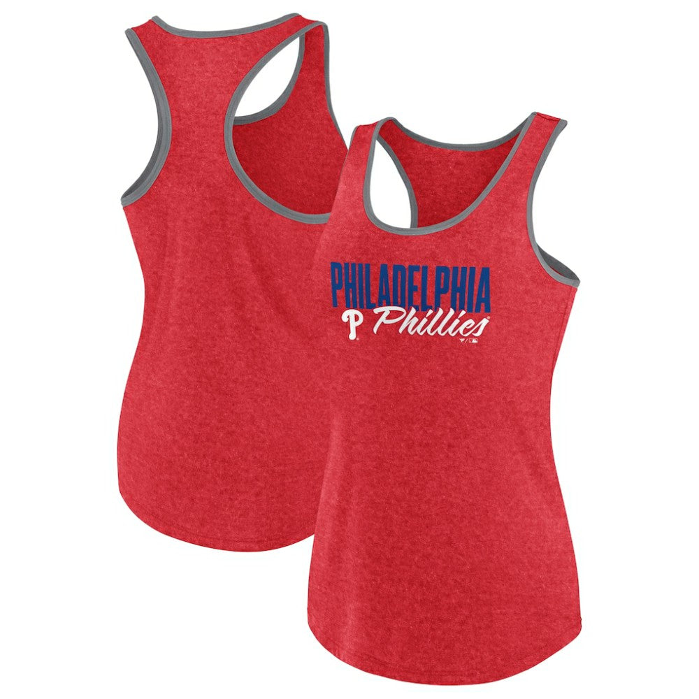 Philadelphia Phillies Profile Women's Plus Size Racerback Tank Top - MLB Tanks