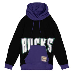 Black Milwaukee Bucks Hardwood Classics Big Face 5.0 Pullover Hoodie | NBA
