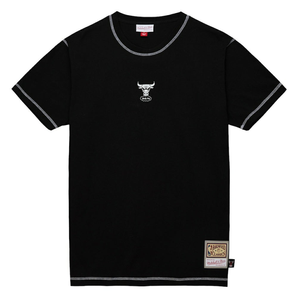 Black Chicago Bulls Hardwood Classics Contrast 2K Graphic T-Shirt sale | NBA