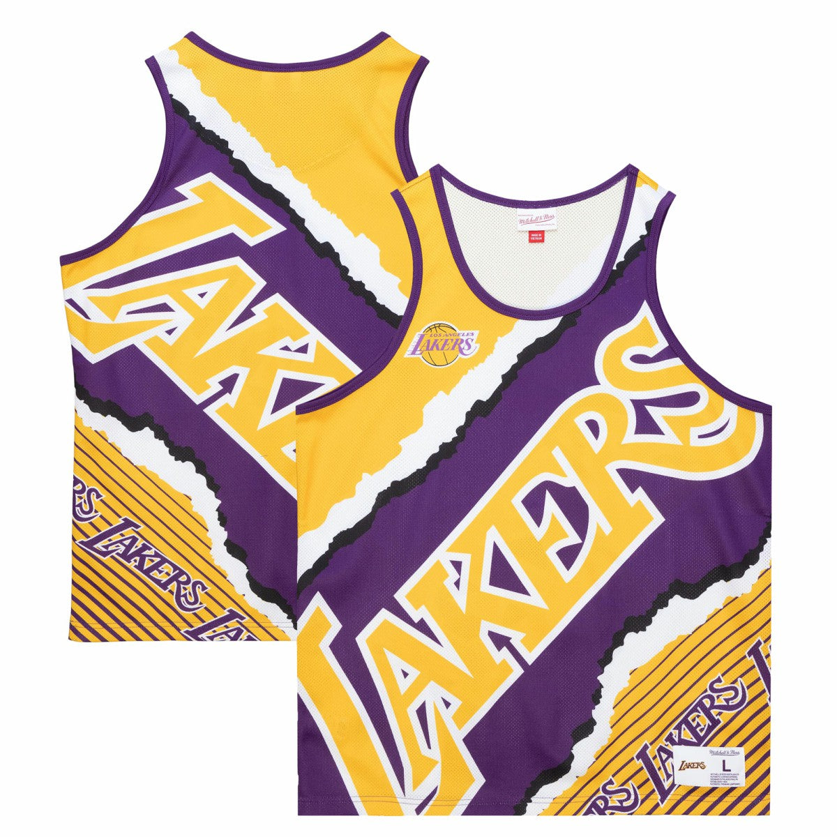 Gold Los Angeles Lakers Jumbotron 2.0 Sublimated Tank Top | NBA