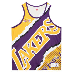 Gold Los Angeles Lakers Jumbotron 2.0 Sublimated Tank Top | NBA