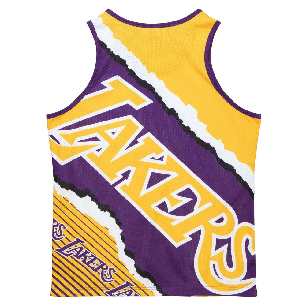 Gold Los Angeles Lakers Jumbotron 2.0 Sublimated Tank Top | NBA