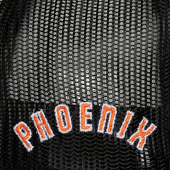 White Phoenix Suns Hardwood Classics Blocker Foam Front Trucker Snapback Hat | NBA