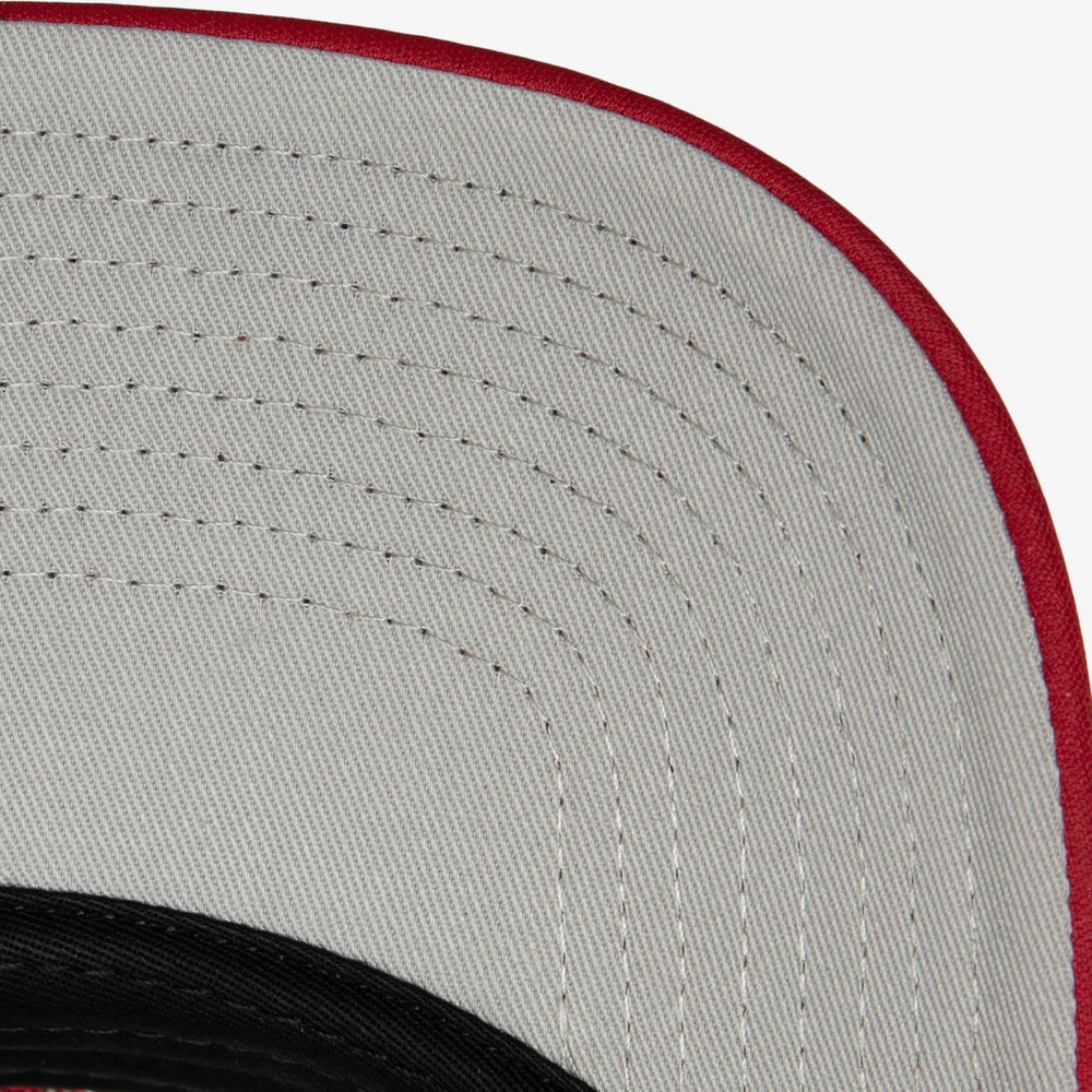 White Miami Heat Hardwood Classics Blocker Foam Front Trucker Adjustable Hat | NBA