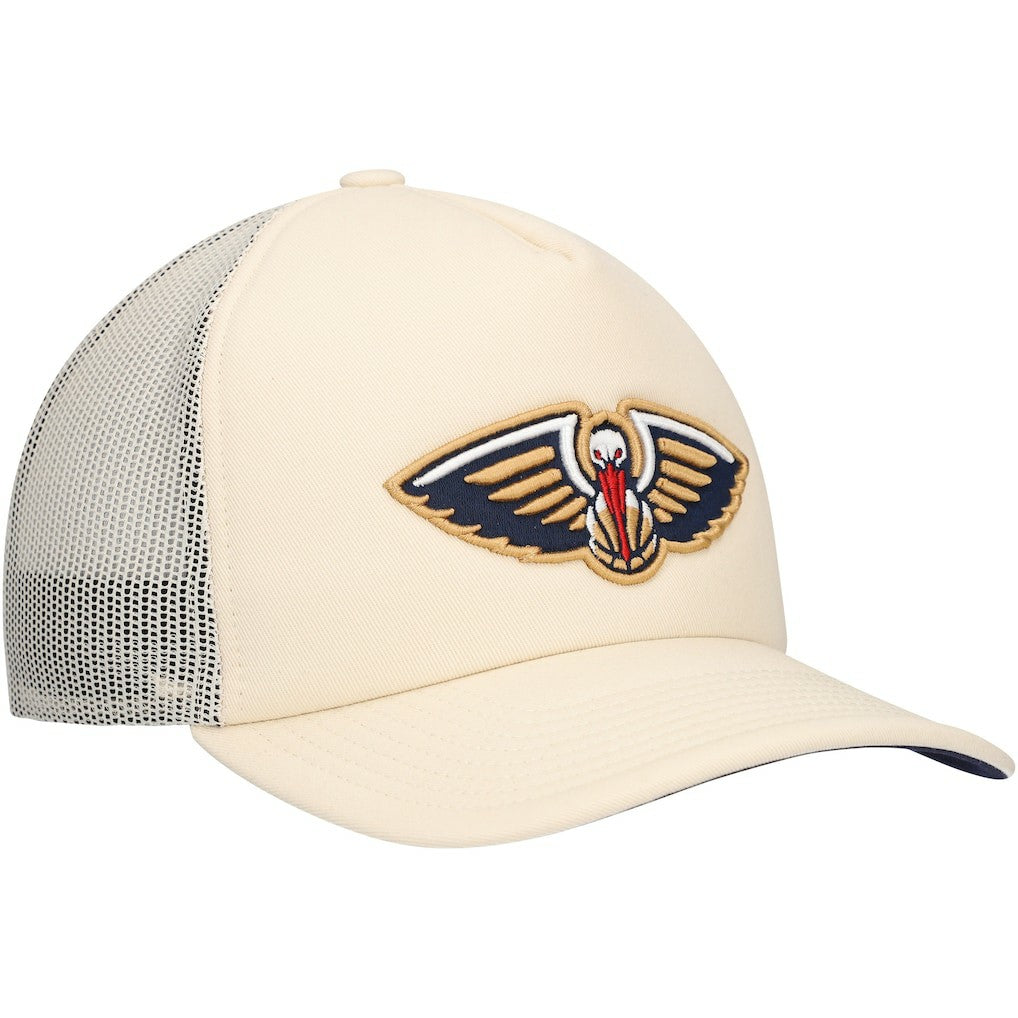 Cream New Orleans Pelicans Trucker Adjustable Hat | NBA