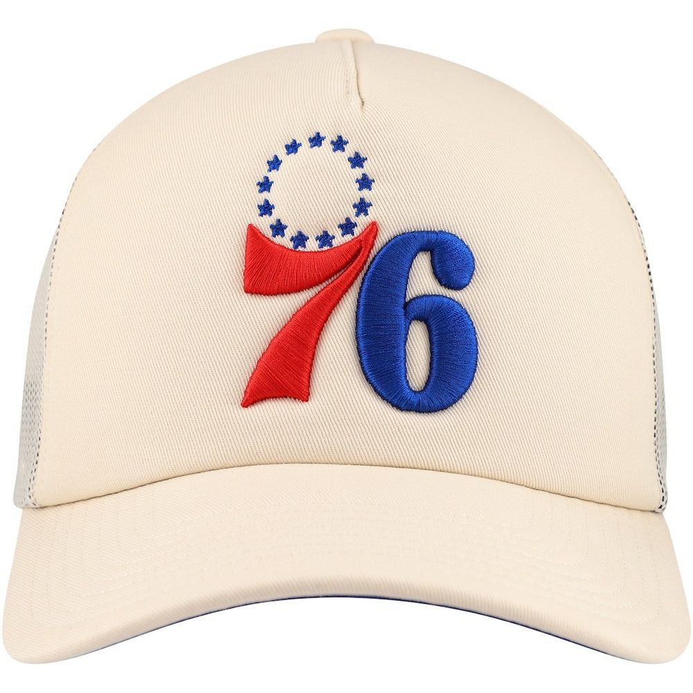 Cream Philadelphia 76ers Trucker Adjustable Hat | NBA