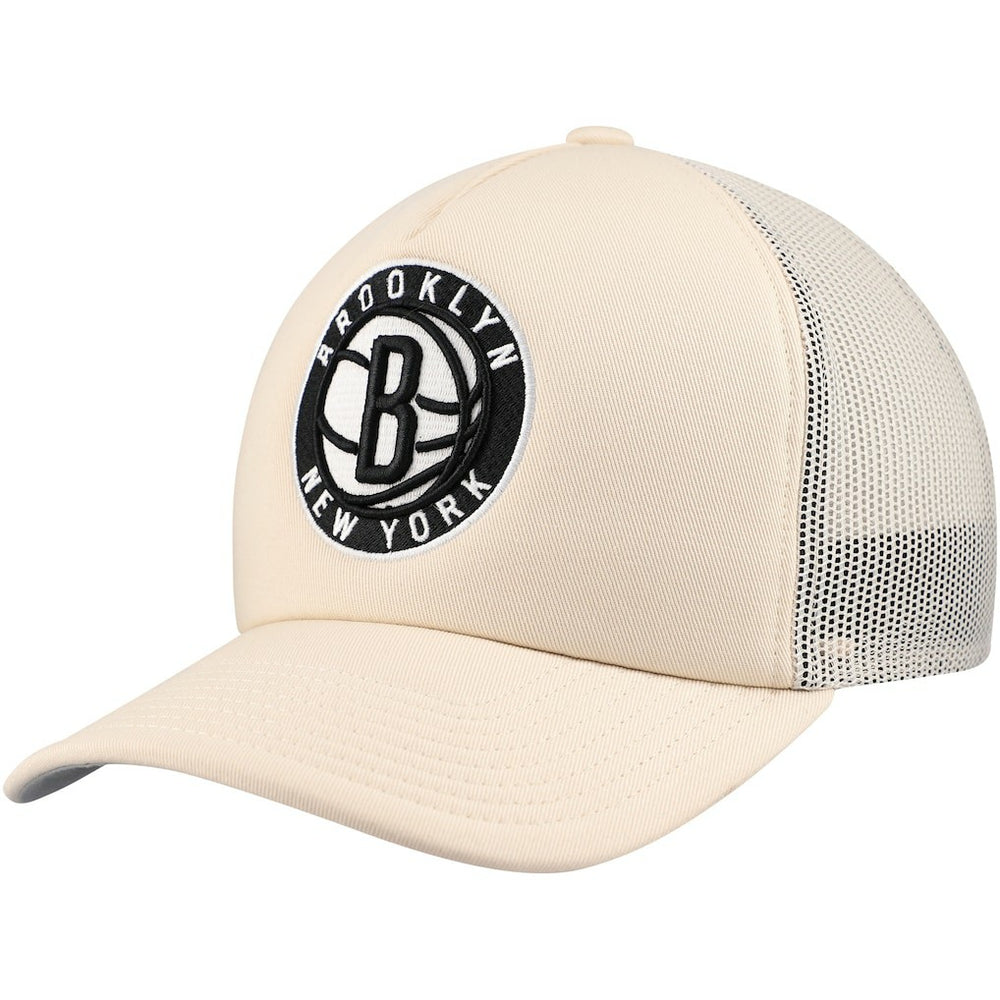 Cream Brooklyn Nets Trucker Adjustable Hat | NBA