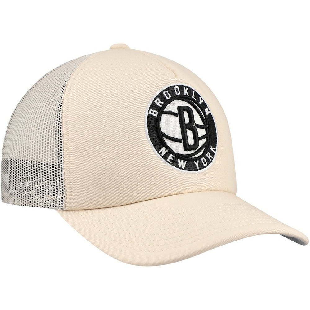 Cream Brooklyn Nets Trucker Adjustable Hat | NBA
