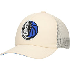 Cream Dallas Mavericks Trucker Adjustable Hat sale | NBA