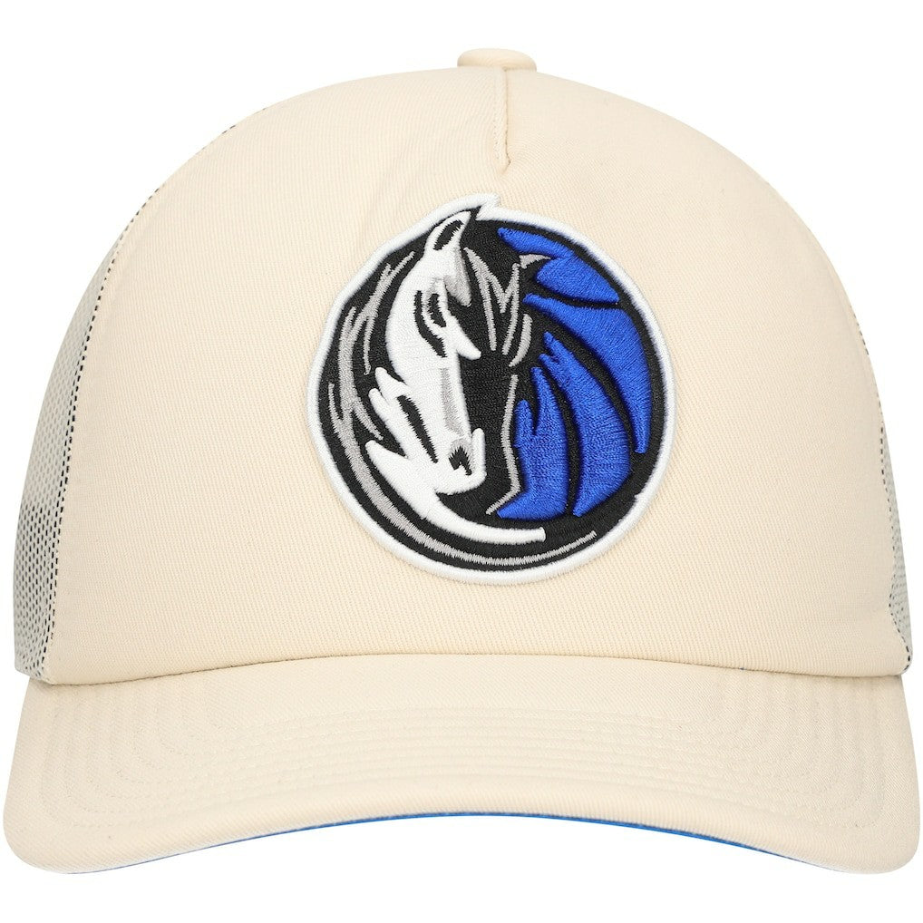 Cream Dallas Mavericks Trucker Adjustable Hat sale | NBA