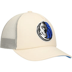 Cream Dallas Mavericks Trucker Adjustable Hat sale | NBA