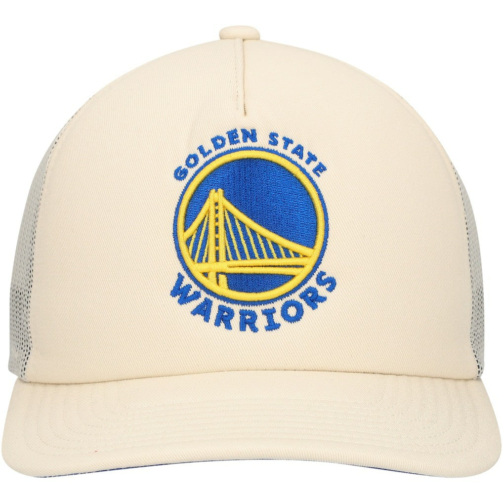 Cream Golden State Warriors Trucker Adjustable Hat sale | NBA