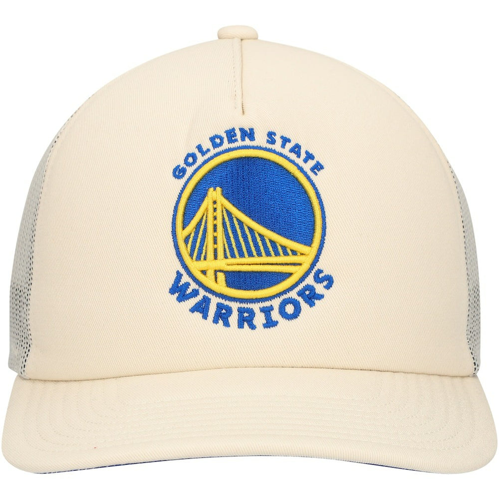 Cream Golden State Warriors Trucker Adjustable Hat sale | NBA