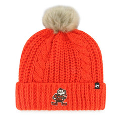 Cleveland Browns '47 Women's Meeko Cuffed Knit Hat with Pom | NFL Online