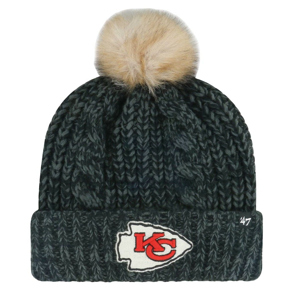 Kansas City Chiefs '47 Women's Meeko Cuffed Knit Hat with Pom | NFL Sale