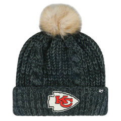 Kansas City Chiefs '47 Women's Meeko Cuffed Knit Hat with Pom | NFL Sale
