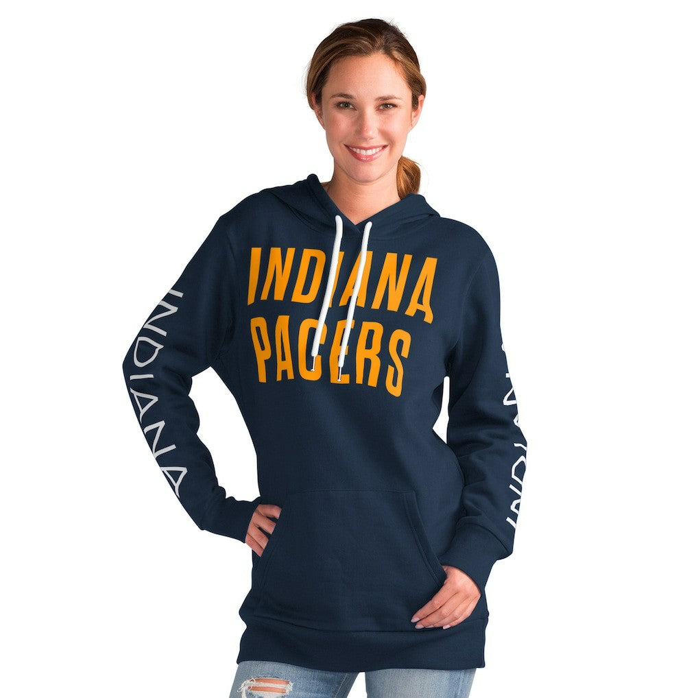 Navy Indiana Pacers G-III 4Her by Carl Banks Women's Base Coach Pullover Hoodie | NBA